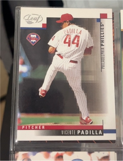 2003 Leaf #218 Vicente Padilla — front