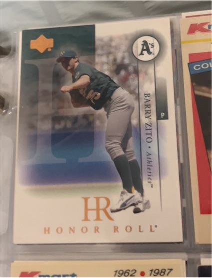 2003 Upper Deck Honor Roll #P Barry Zito — front