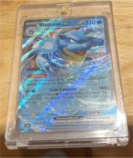 2024 Pokémon TCG Scarlet & Violet Stellar Crown #030 Blastoise ex — front
