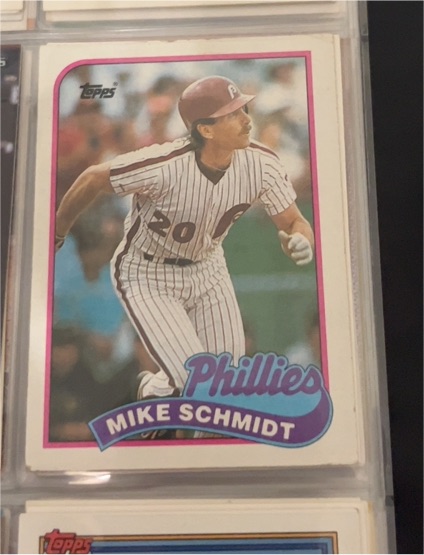 1989 Topps #100 Mike Schmidt Philadelphia Phillies — front