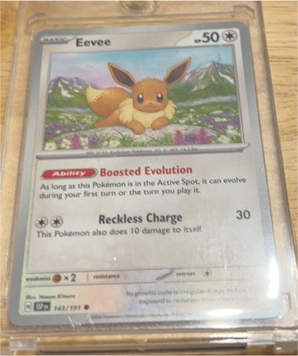 2025 Pokémon SV Prismatic Evolutions #143 Eevee — front