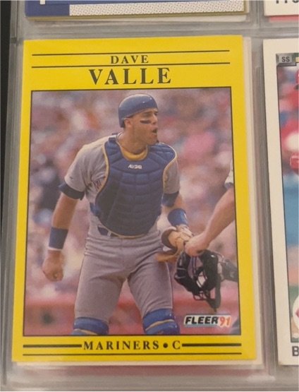 1991 Fleer #463 Dave Valle — front