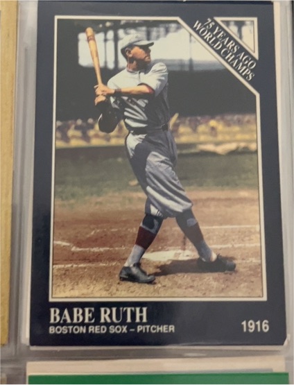 1992 The Sporting News #4 Babe Ruth — front