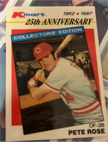 1987 Topps Kmart 25th Anniversary #19 Pete Rose — front