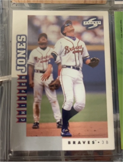 1998 Score Rookie & Traded #RT27 Chipper Jones — front