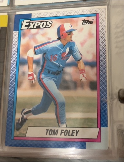 1990 Topps #341 Tom Foley — front