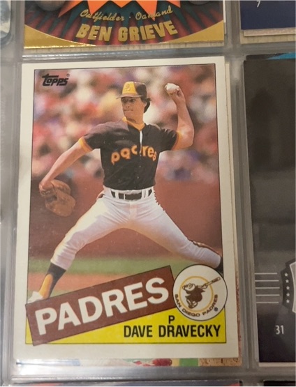 1985 Topps #530 Dave Dravecky — front