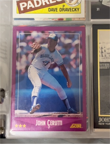 1988 Score Baseball #98 John Cerutti — front