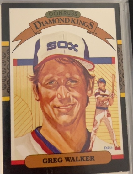 1987 Donruss Diamond Kings #25 Greg Walker — front