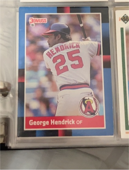 1988 Donruss #479 George Hendrick — front