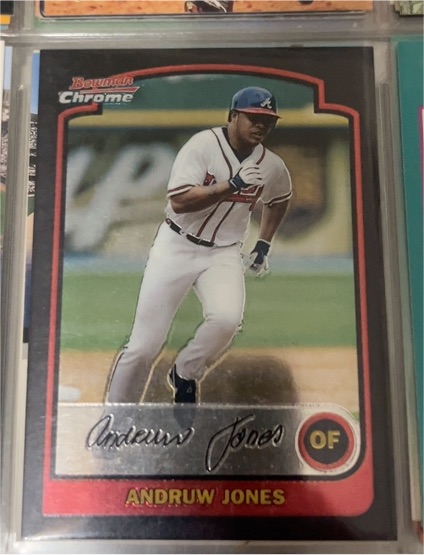 2003 Bowman Chrome #104 Andruw Jones — front