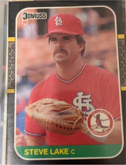 1987 Donruss #604 Steve Lake — front
