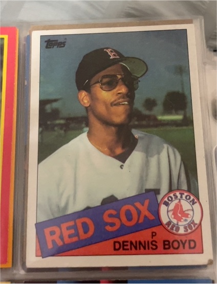 1985 Topps #116 Dennis Boyd — front