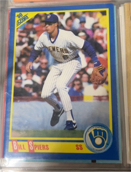 1990 Score #449 Bill Spiers — front