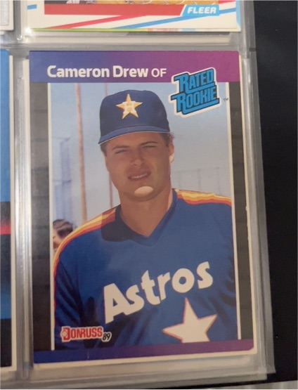 1989 Donruss #30 Cameron Drew Rated Rookie — front