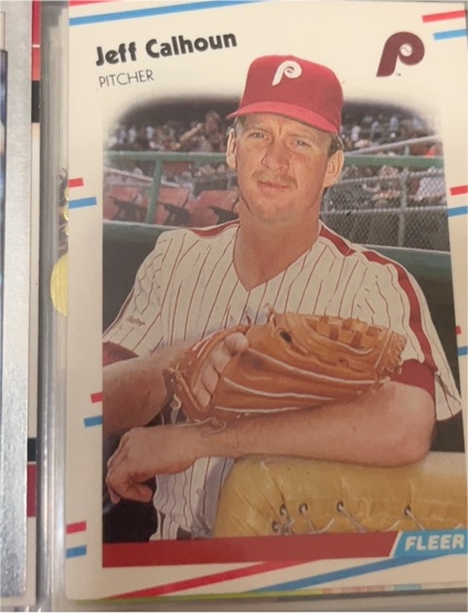 1988 Fleer #299 Jeff Calhoun — front