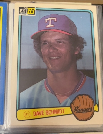 1983 Donruss #321 Dave Schmidt — front