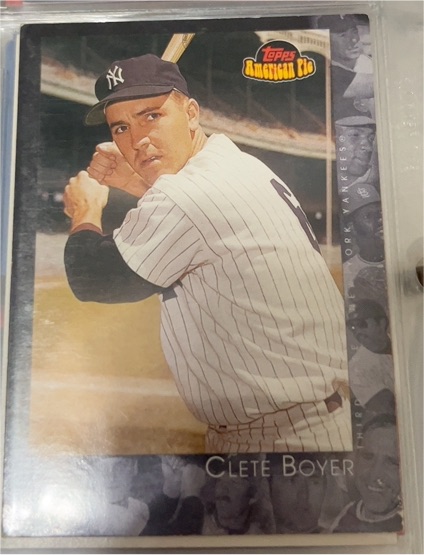 2001 Topps American Pie #16 Clete Boyer — front