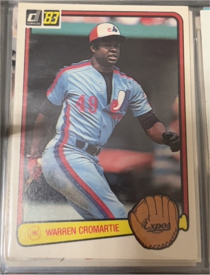 1983 Donruss #466 Warren Cromartie — front