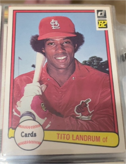 1982 Donruss #292 Tito Landrum — front