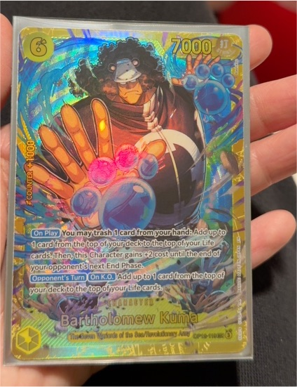 Bartholomew Kuma OP12-119 Legacy of the Master Secret Rare — front