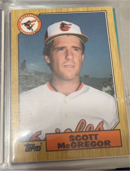 1987 Topps #708 Scott McGregor — front