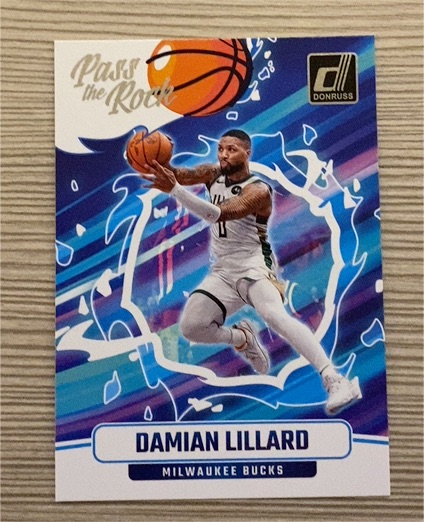 2024-25 Panini Donruss #1 Damian Lillard Pass the Rock — front