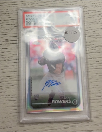 2024 Topps Pro Debut Chrome Rookie Autograph Brock Bowers — front