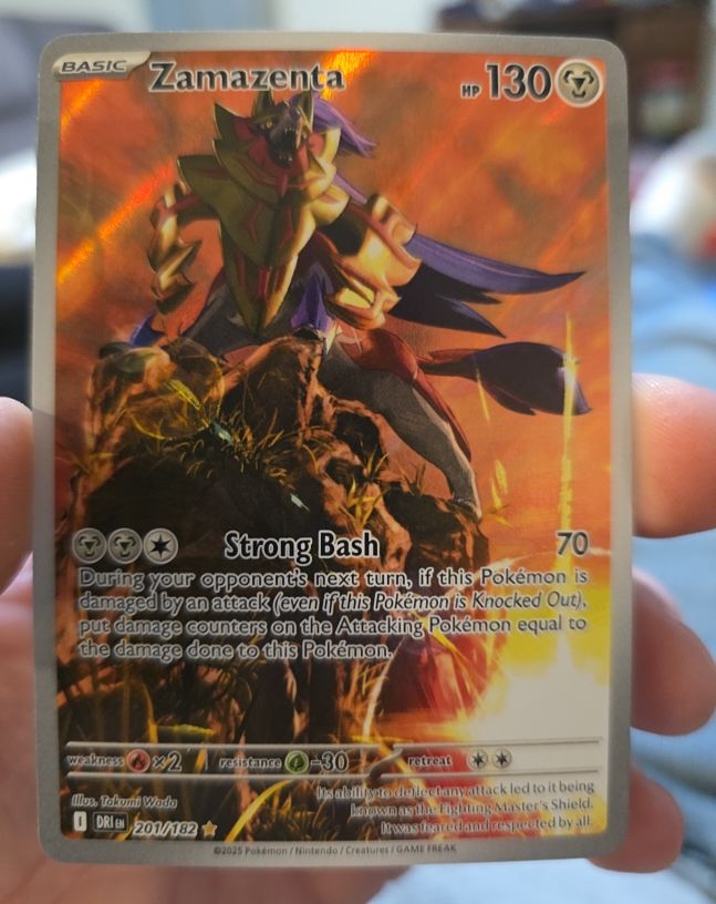 2025 Pokemon TCG #201 Zamazenta Illustration Rare — front
