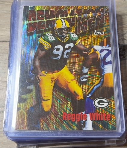1997 Topps Chrome Demolition Men #4 Reggie White — front
