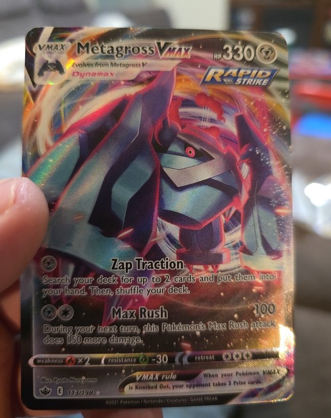 2021 Pokemon Chilling Reign #113 Metagross VMAX — front
