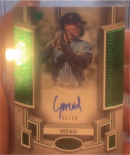 2024 Topps Tier One #BOA-CME Curtis Mead — front