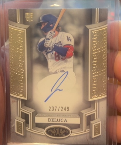 2024 Topps Tier One #237 Jonny DeLuca — front