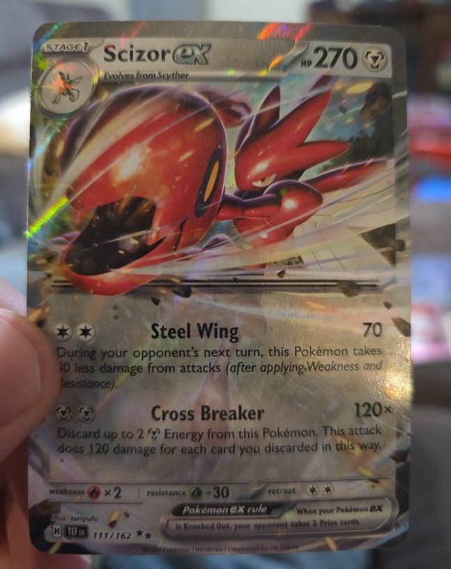 2024 Pokemon TCG Temporal Forces #111 Scizor ex — front