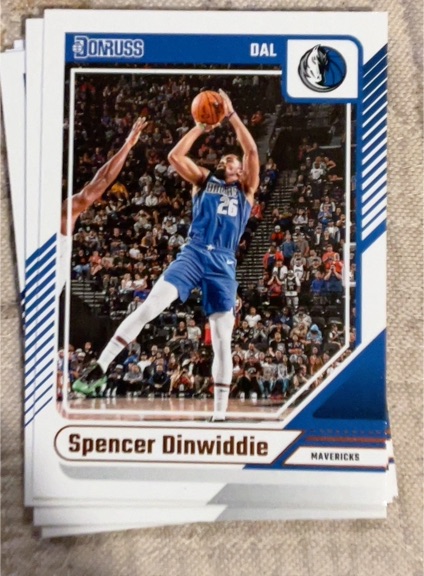 2024-25 Panini Donruss #112 Spencer Dinwiddie Dallas Mavericks — front
