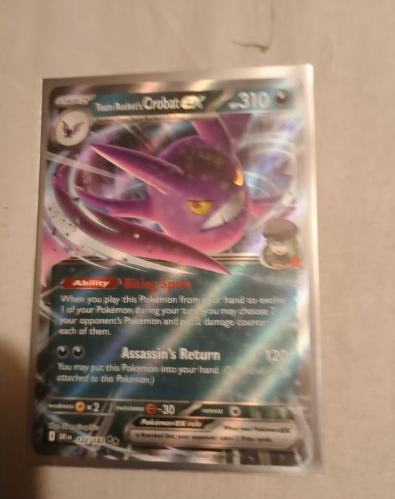 2022 Pokémon SV10 Destined Rivals #122 Team Rocket's Crobat ex — front
