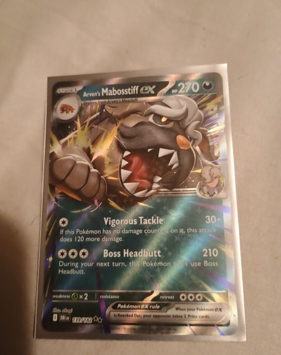 2023 Pokémon SV10: Destined Rivals #139 Arven's Mabosstiff ex — front