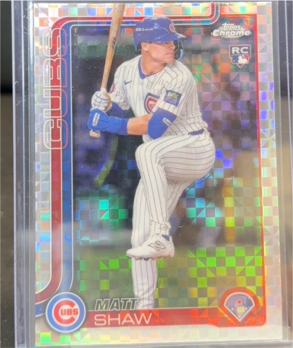 2025 Topps Chrome #219 Matt Shaw — front