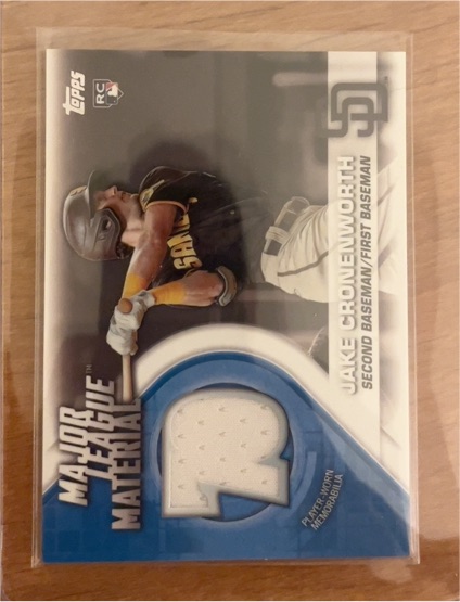 2021 Topps Major League Material #MLM-JC Jake Cronenworth — front