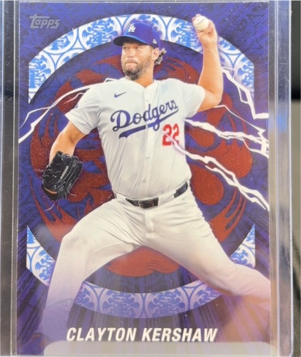 2025 Topps Series 1 Tokyo Series World Tour Domination #WTD-5 Clayton Kershaw — front