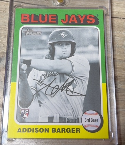 2024 Topps Heritage High Number #725 Addison Barger — front