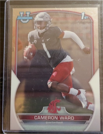 2022 Bowman University Chrome #34 Cameron Ward — front