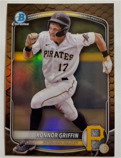 2025 Bowman Chrome Prospects #BCP-86 Konnor Griffin — front