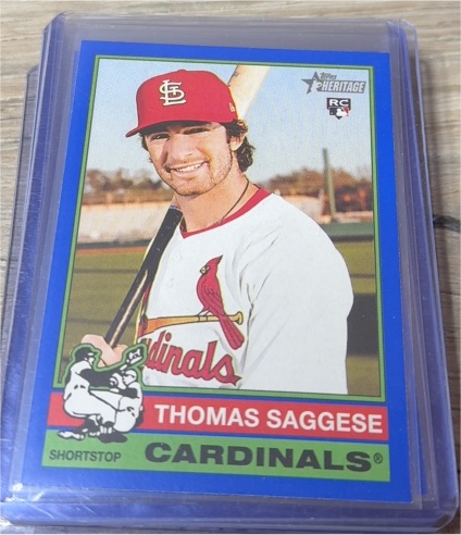 2025 Topps Heritage #177 Thomas Saggese — front