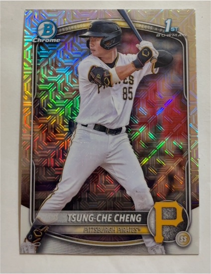2025 Bowman Chrome #BCP-95 Tsung-Che Cheng — front