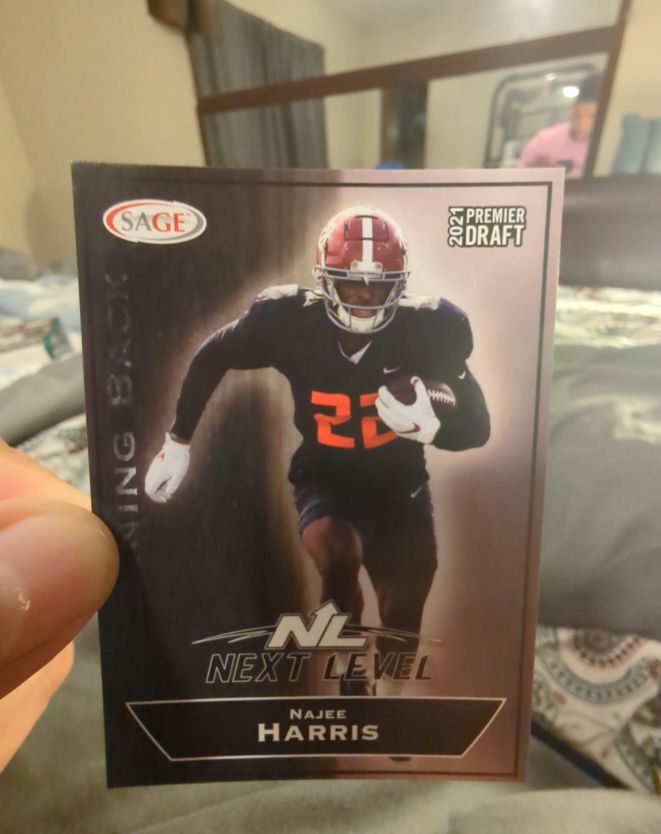 2021 Sage Premier Draft Next Level #150 Najee Harris — front