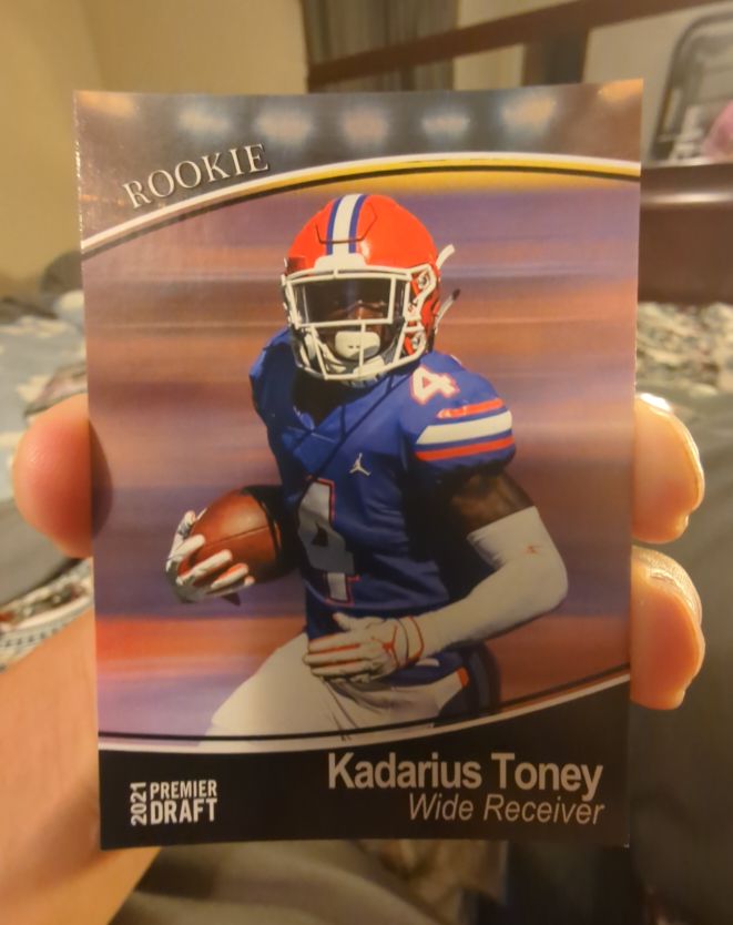 2021 Sage Premier Draft #102 Kadarius Toney — front