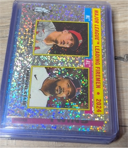 2025 Topps Heritage #205 Ryan Helsley / Emmanuel Clase — front