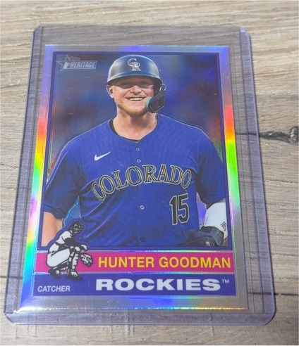 2025 Topps Heritage #217 Hunter Goodman — front