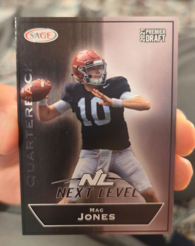 2021 Sage Premier Draft #161 Mac Jones — front